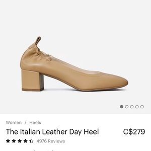Everlane Italian leather day heal size 11